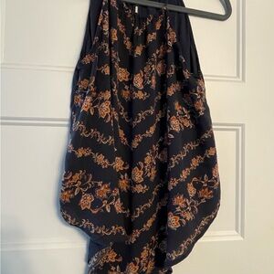 Floral Patterned Sleeveless Top